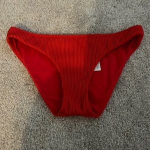 Red bikini bottoms